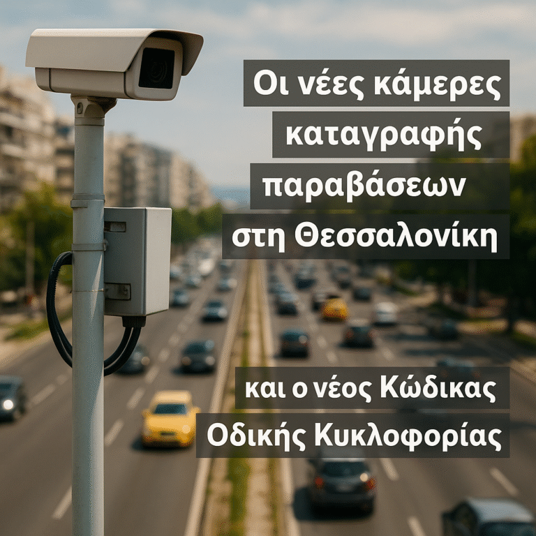 Οι νέες κάμερες καταγραφής παραβάσεων στη Θεσσαλονίκη και ο νέος Κώδικας Οδικής Κυκλοφορίας