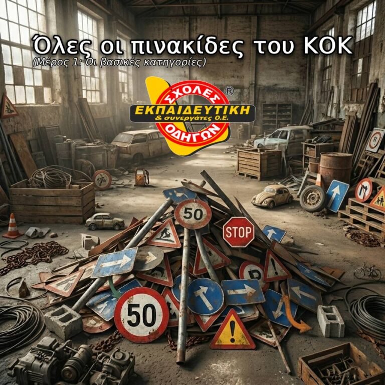 Όλες οι πινακίδες του ΚΟΚ εξηγημένες απλά (Μέρος 1: Οι βασικές κατηγορίες)