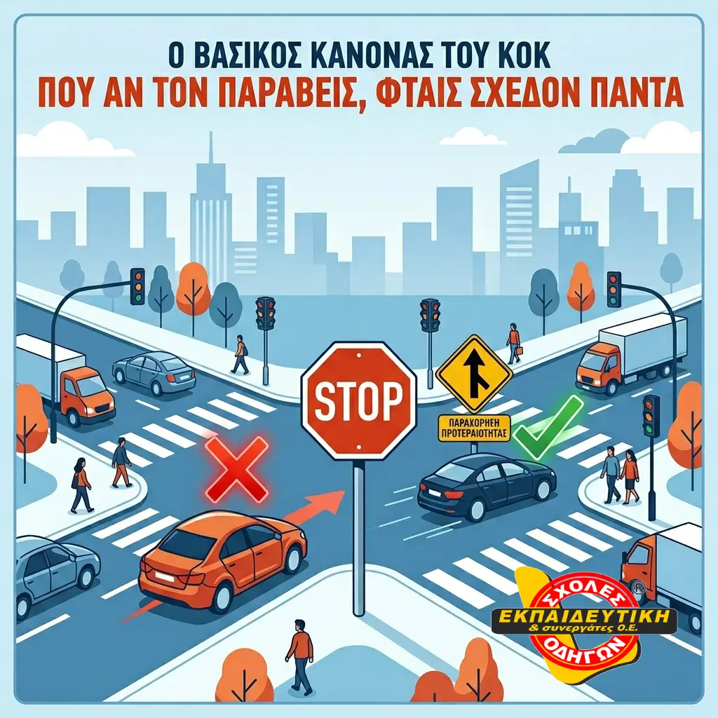 Ο βασικΟς κανΟνας του ΚΟΚ που αν τον παραβεΙς, φταις σχεδΟν πΑντα