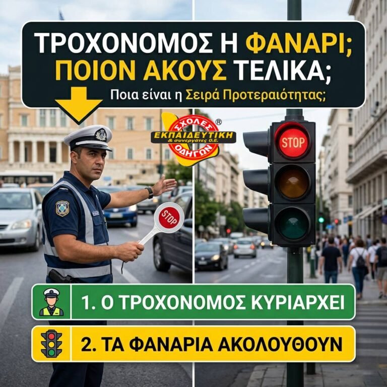 Τροχονομος ή φαναρι ; Ποιον ακους τελικα;