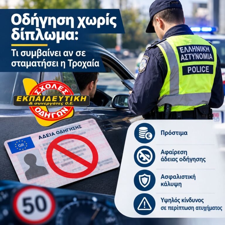 Οδηγηση χωρις διπλωμα: Τι προβλεπεται για οσους εντοπιστουν σε ελεγχο της Τροχαιας